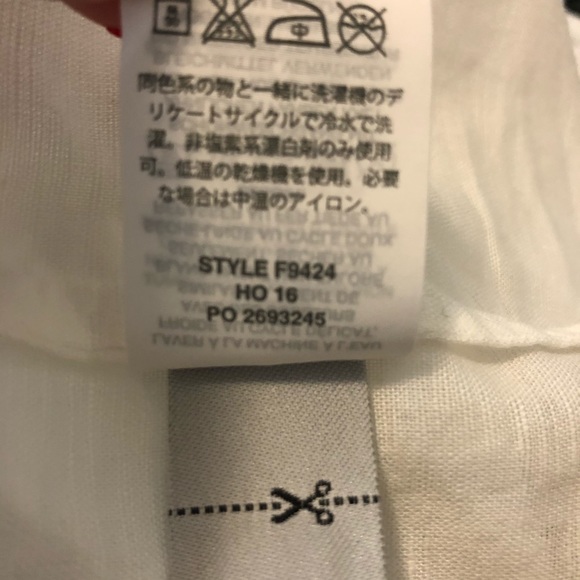 JCREW Cabana Dress Off Shoulder Ruffle Linen NWT - Picture 9 of 11